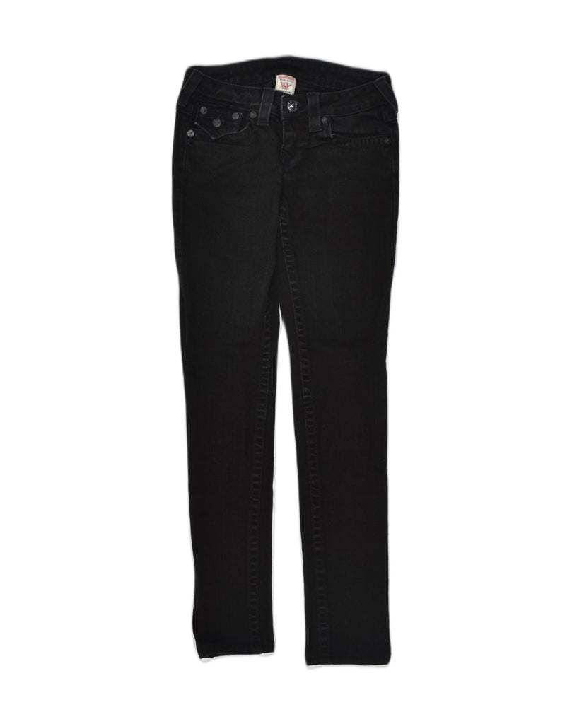 TRUE RELIGION Womens Skinny Jeans W26 L30 Black Cotton | Vintage True Religion | Thrift | Second-Hand True Religion | Used Clothing | Messina Hembry 
