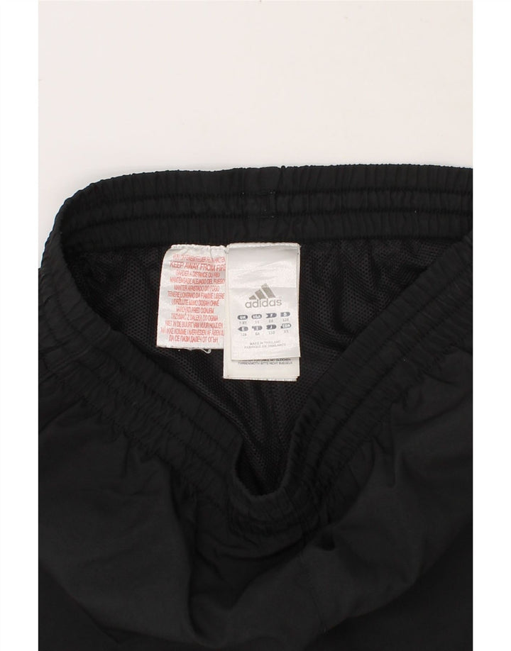 ADIDAS Boys Graphic Sport Shorts 7-8 Years Black Polyester Vintage Adidas and Second-Hand Adidas from Messina Hembry 