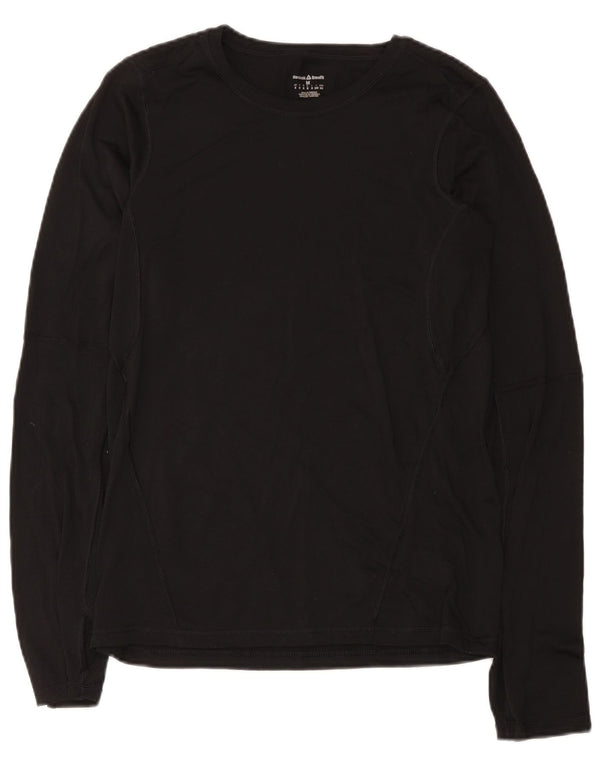 Reebok Mens Cross Fit Top Long Sleeve Medium Black Polyester