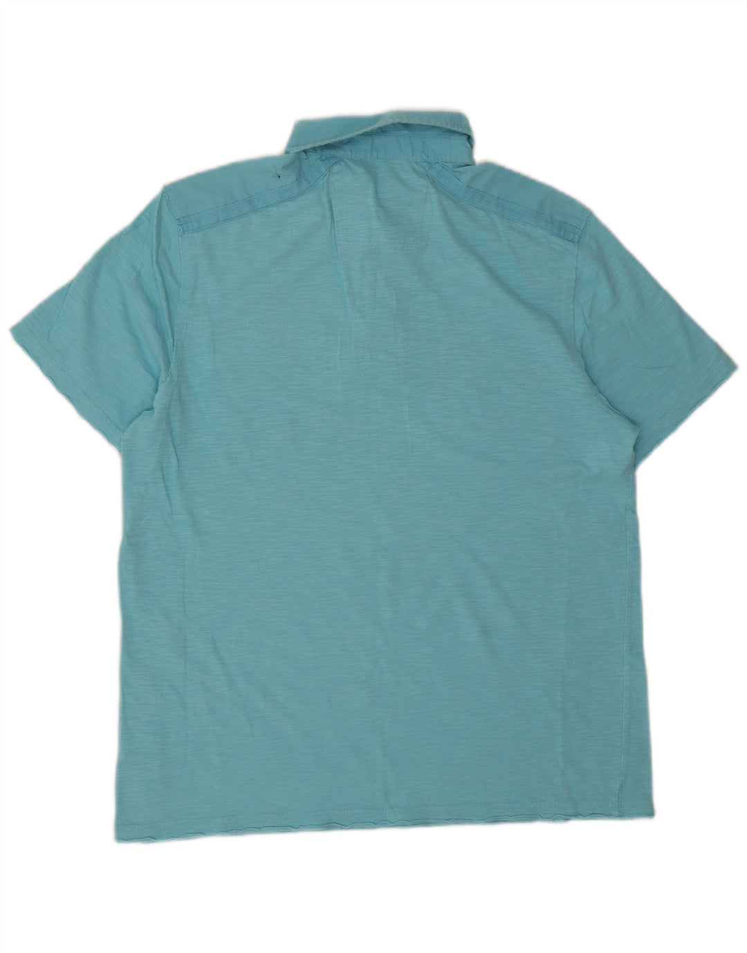 CALVIN KLEIN Mens Polo Shirt Small Blue Flecked Cotton