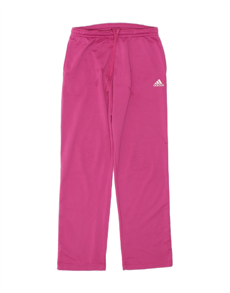 ADIDAS Womens Tracksuit Trousers UK 14 Medium Pink Polyester Vintage Adidas and Second-Hand Adidas from Messina Hembry 