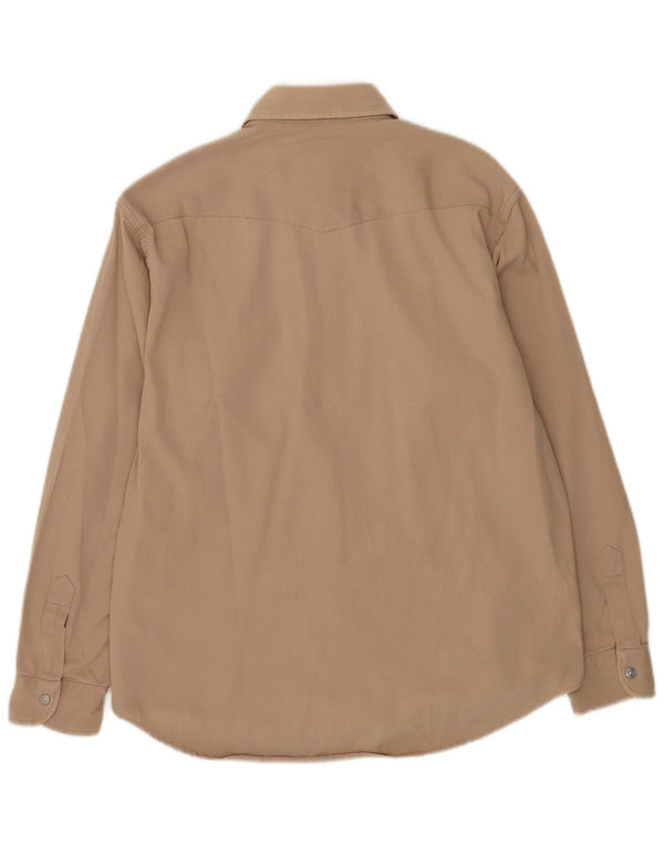 Carrera Mens Shirt Medium Brown Cotton
