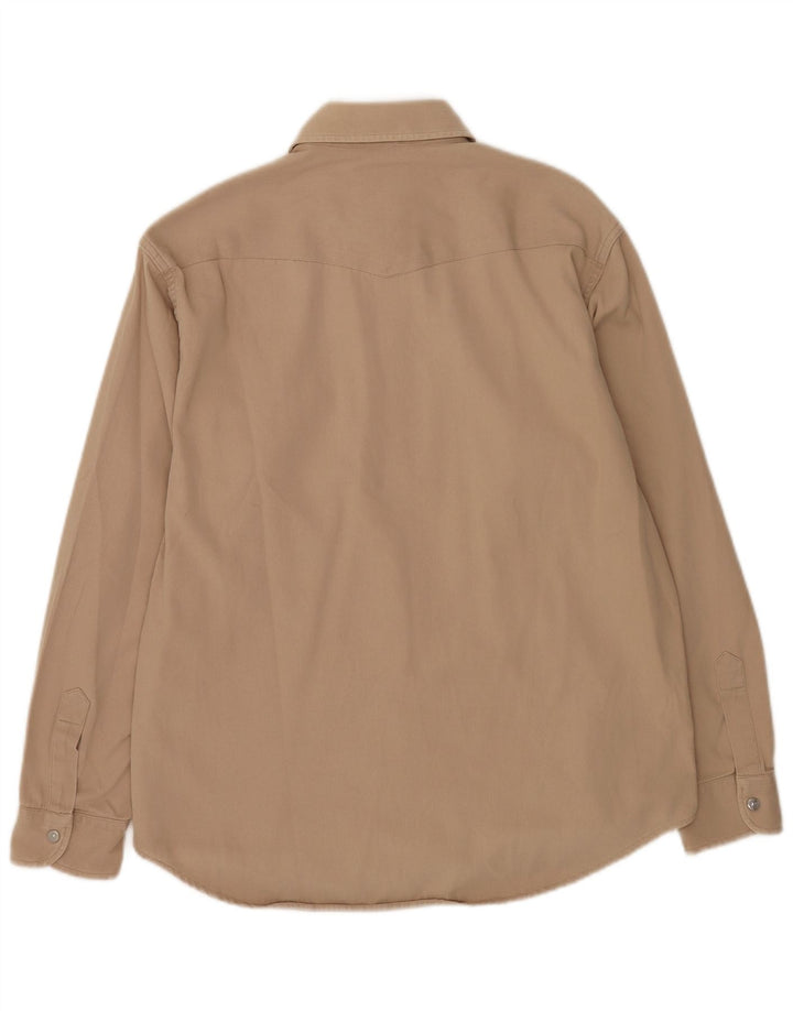 Carrera Mens Shirt Medium Brown Cotton