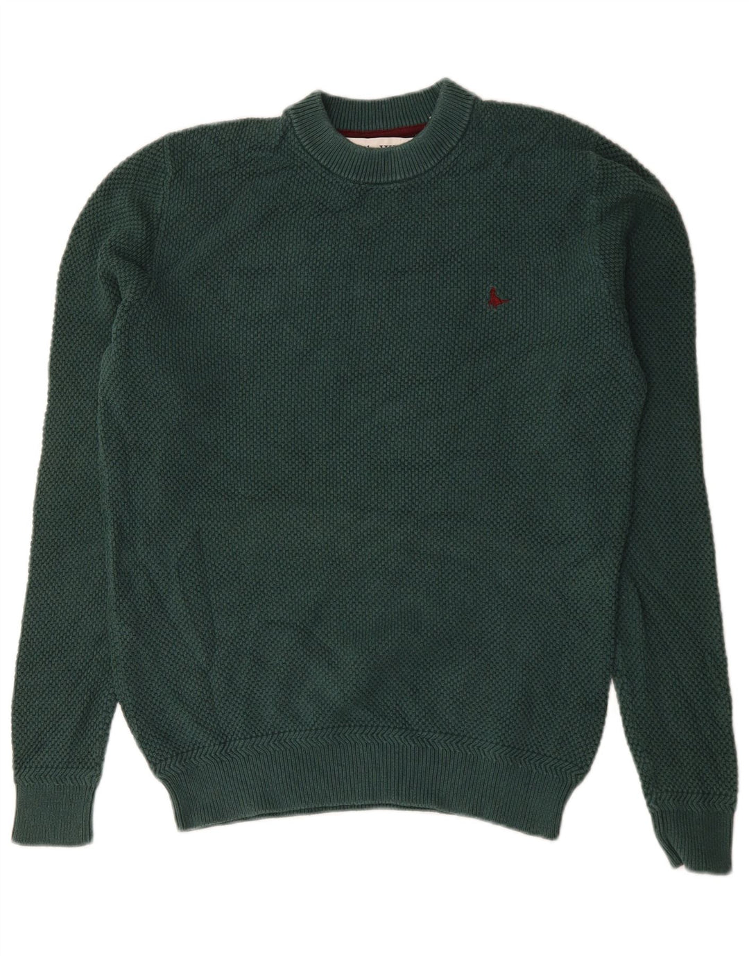 Jack Wills Mens Crew Neck Jumper Sweater Medium Green Cotton