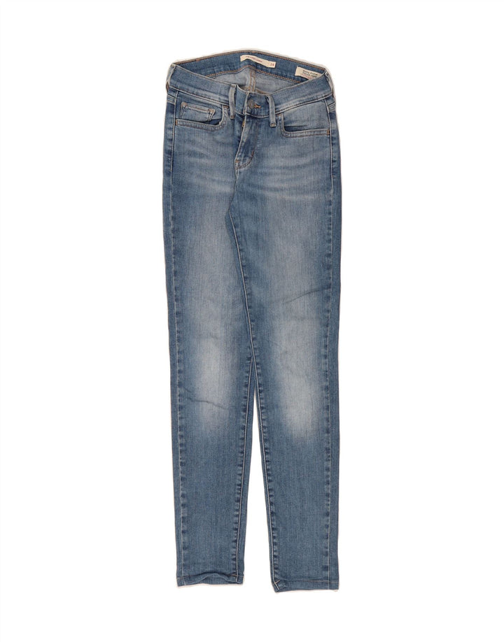 LEVI'S Womens Super Skinny Jeans W24 L28  Blue Cotton Vintage Levi's and Second-Hand Levi's from Messina Hembry 