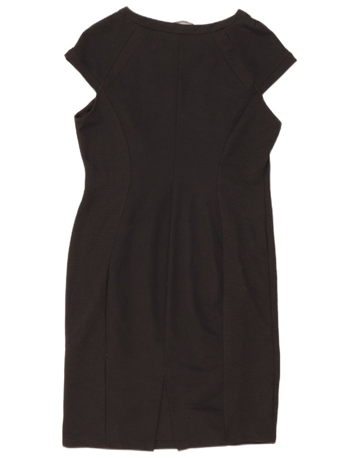 Marks & Spencer Womens Sheath Dress UK 18 XL Black Polyester