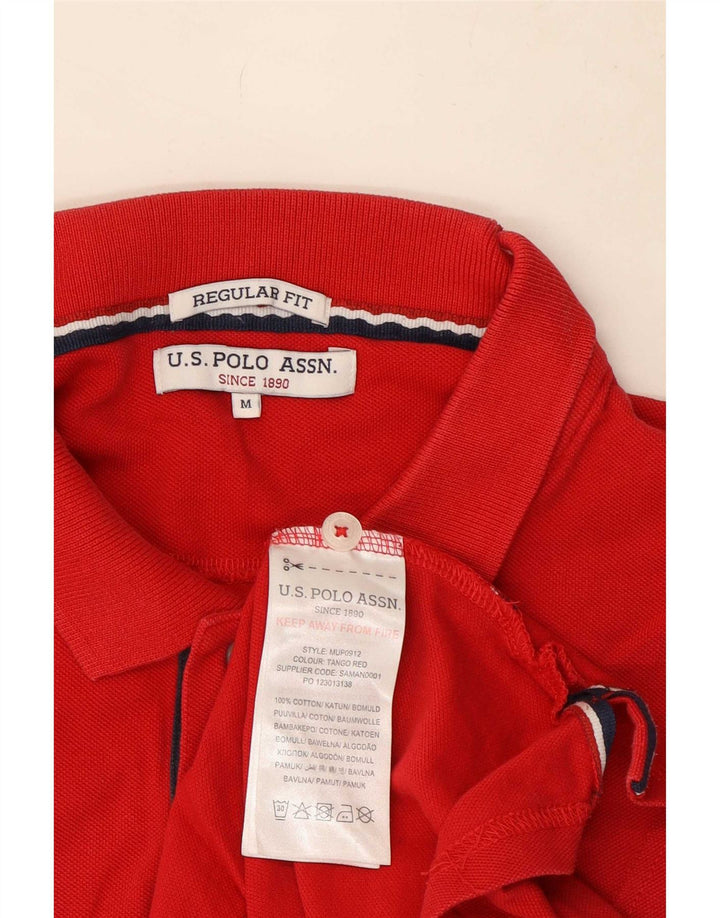 U.S. Polo Assn. Mens Graphic Regular Fit Shirt Medium Red Cotton