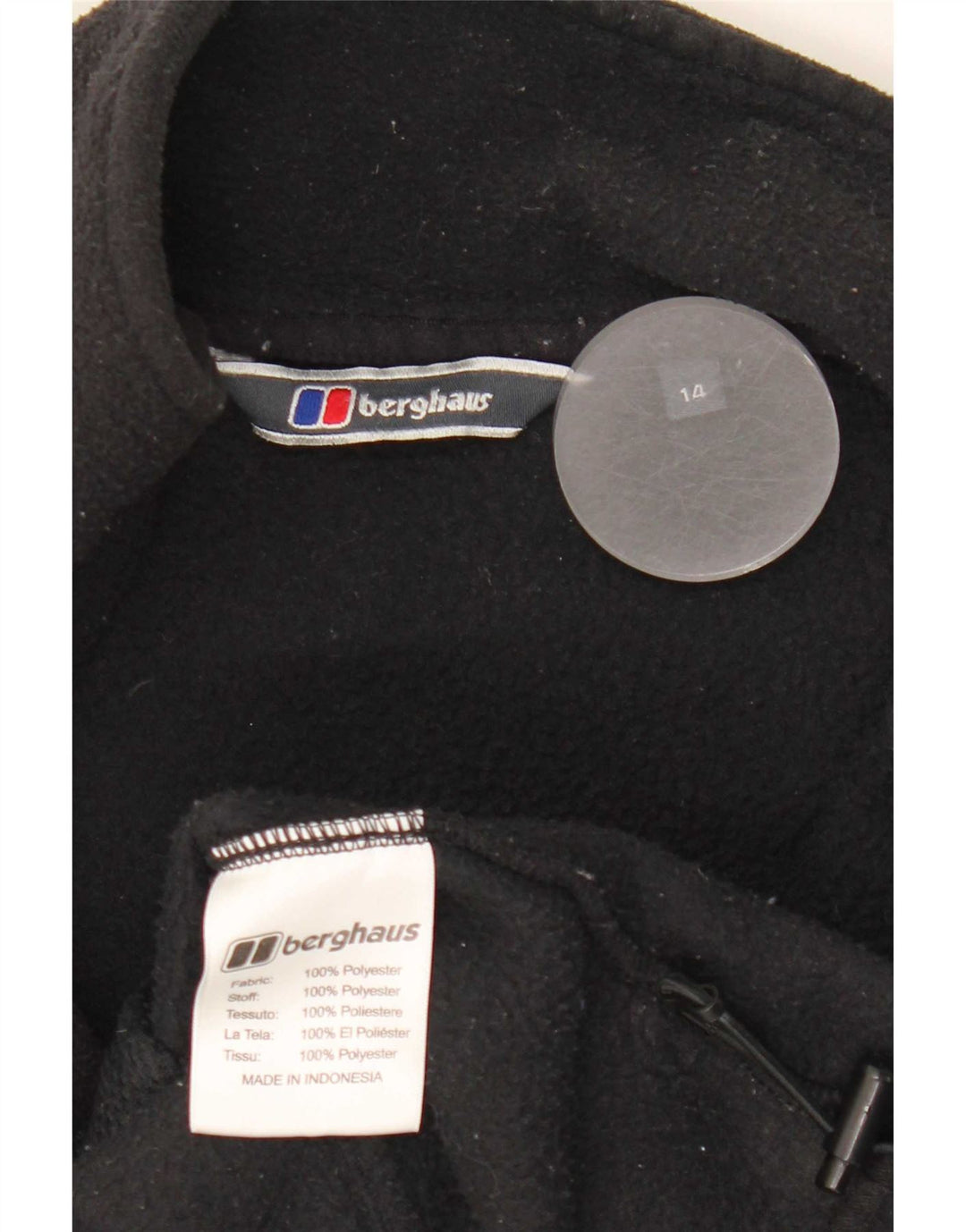 Berghaus Womens Fleece Gilet UK 14 Large Black Polyester