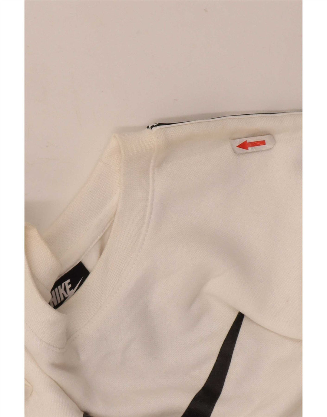 Nike Mens Graphic Sweatshirt Jumper Large White Cotton
