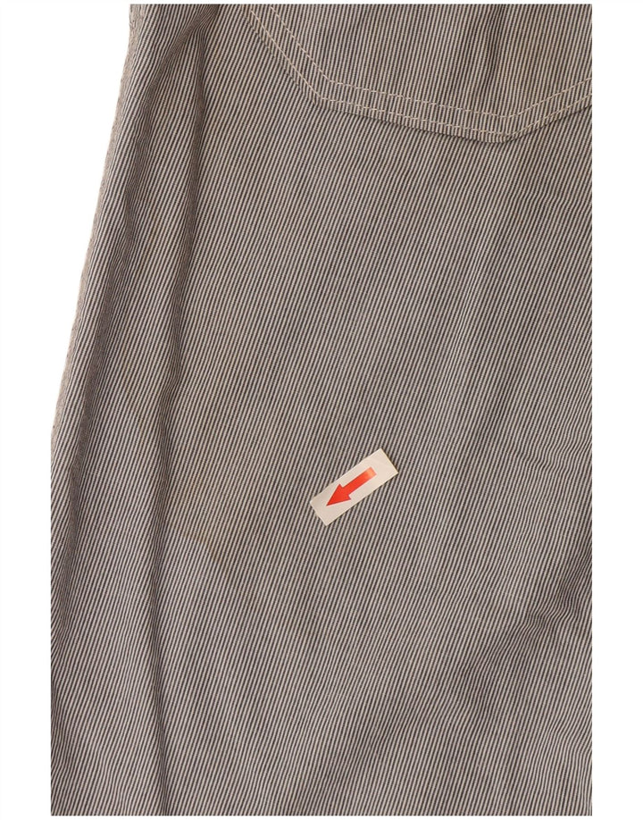 Jeckerson Mens Bermuda Shorts W31 Medium Grey Pinstripe Cotton