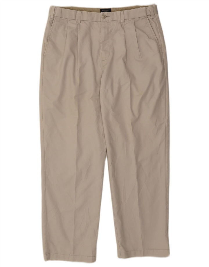 Dockers Mens Pegged Chino Trousers W34 L29 Beige