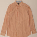 NAUTICA Mens Active Shirt Size 15 1/2 Medium Orange Striped Cotton Vintage Nautica and Second-Hand Nautica from Messina Hembry 