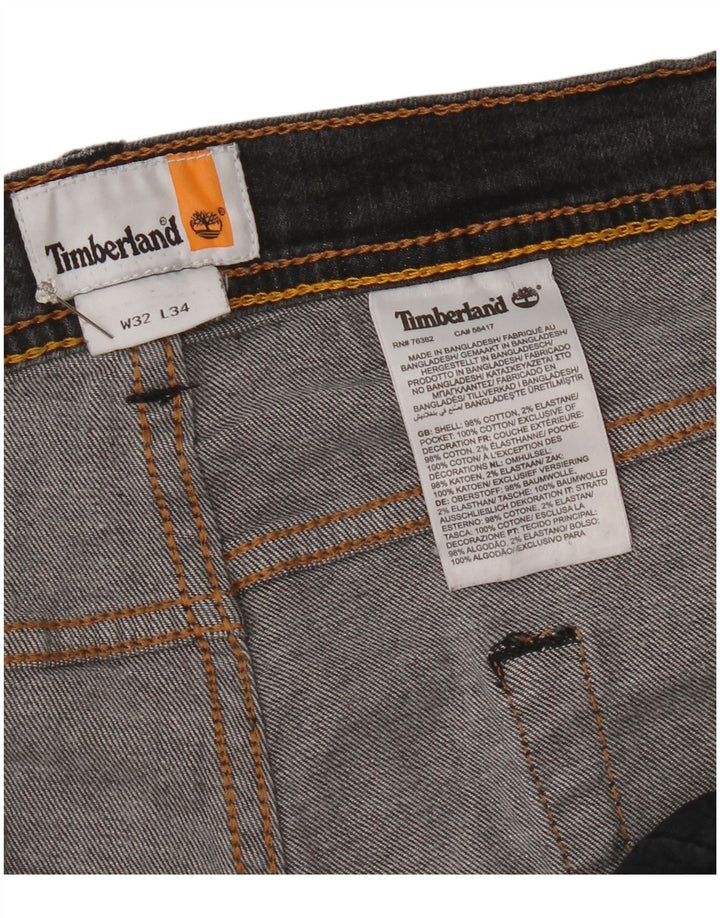 Timberland Mens Slim Jeans W32 L34 Grey Cotton