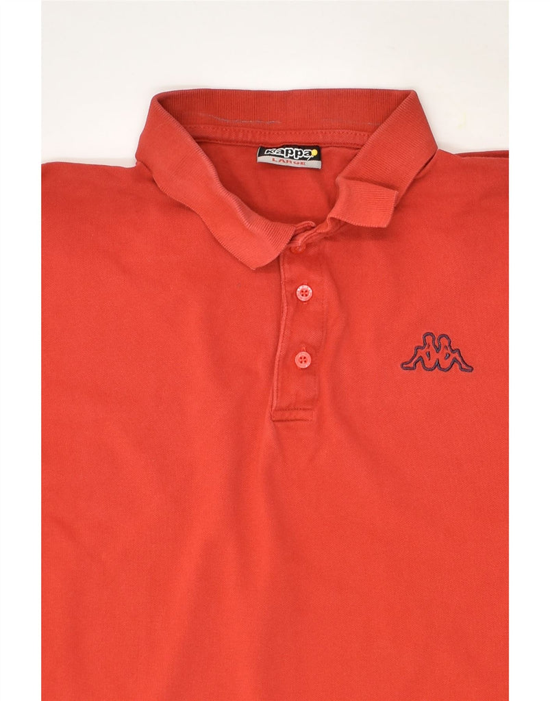 KAPPA Mens Polo Shirt Large Red Cotton | Vintage Kappa | Thrift | Second-Hand Kappa | Used Clothing | Messina Hembry 