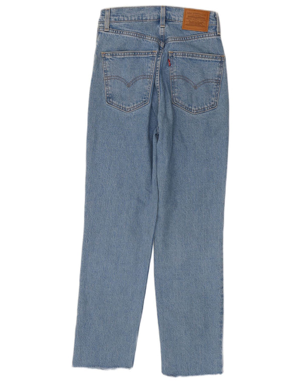 Levi's Womens Tapered Jeans W25 L27 Blue Cotton