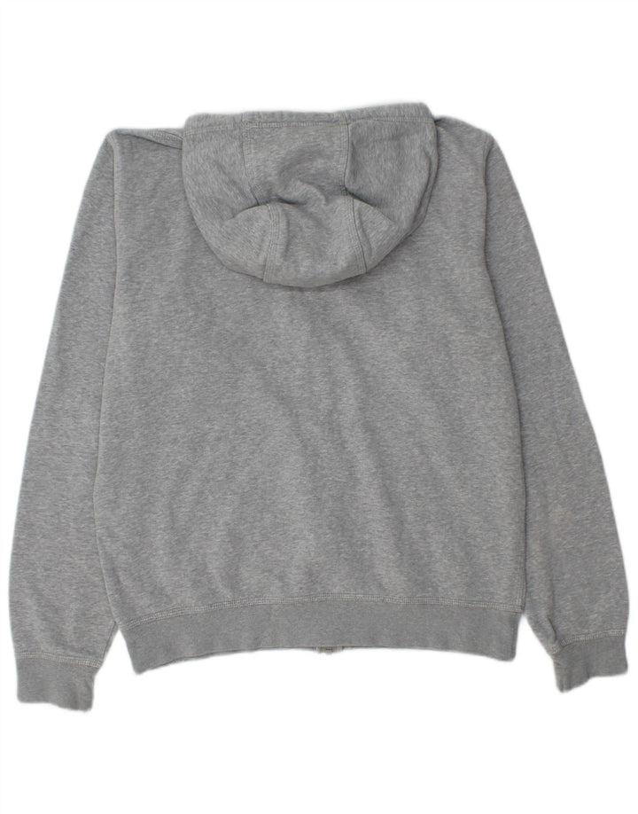 Nike Mens Zip Hoodie Sweater Medium Grey Flecked Cotton