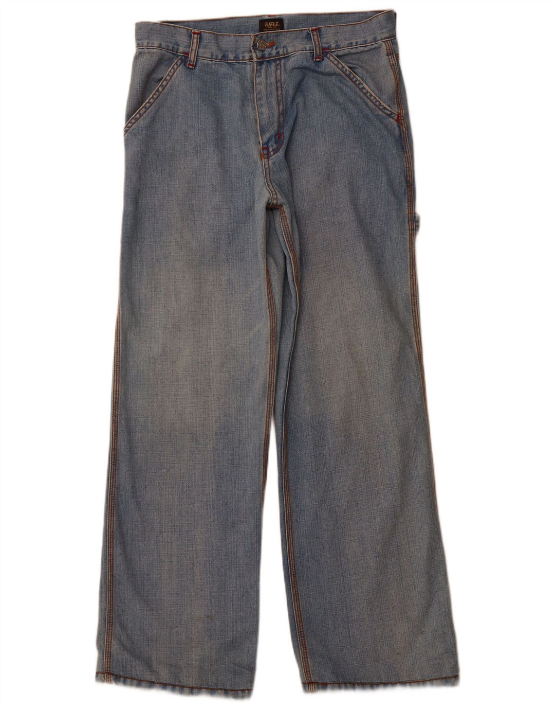 RIFLE Mens Loose Jeans W31 L30 Blue Cotton