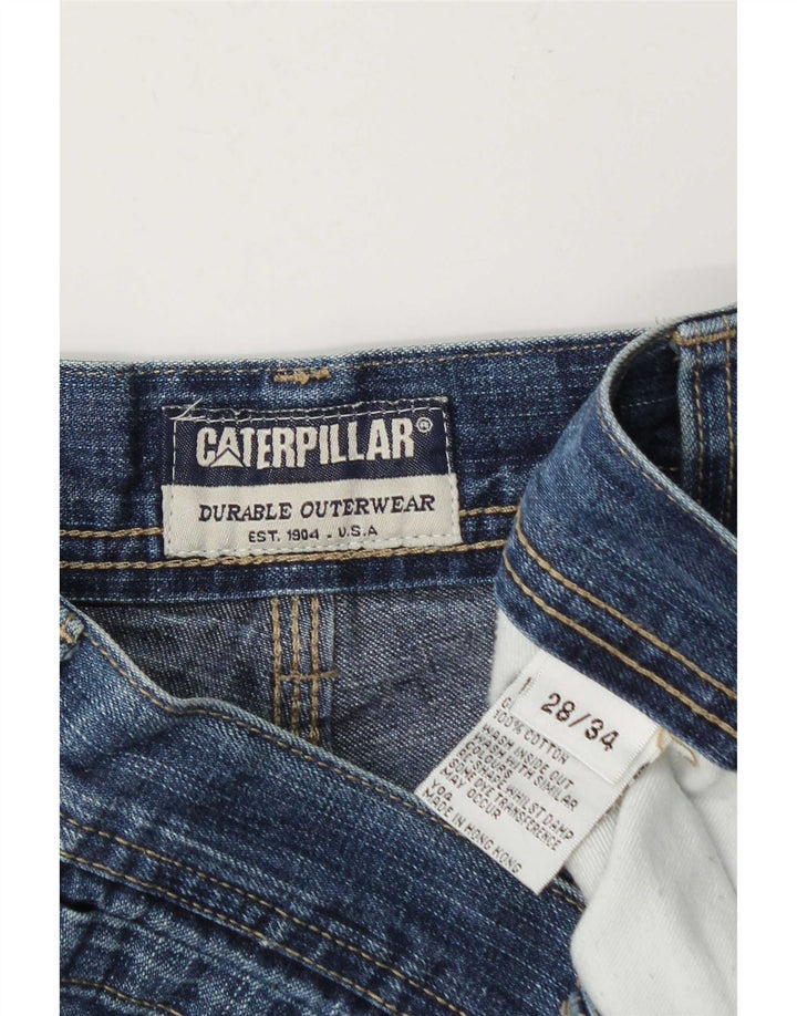 Caterpillar Mens Cargo Straight Jeans W28 L31 Blue Cotton