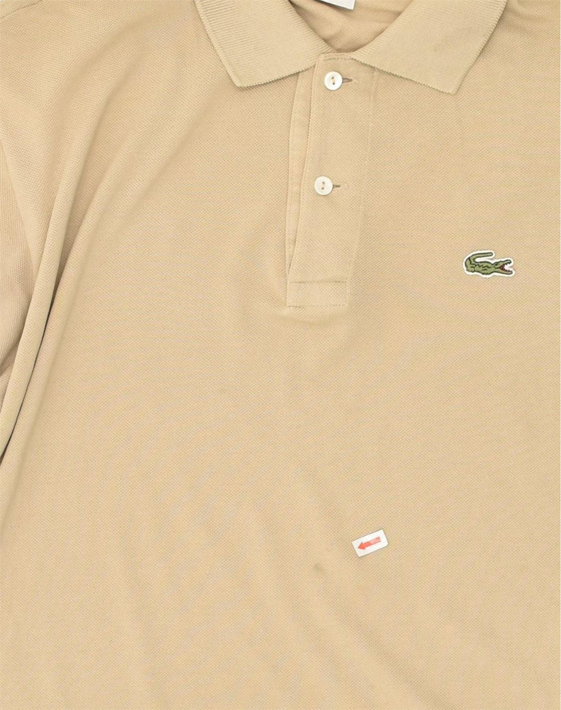 LACOSTE Mens Polo Shirt Size 5 Large Brown Cotton | Vintage Lacoste | Thrift | Second-Hand Lacoste | Used Clothing | Messina Hembry 