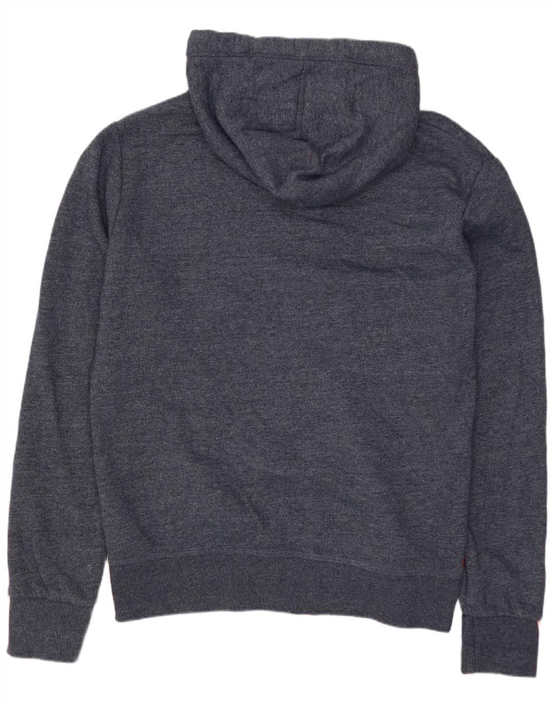 SUPERDRY Mens Zip Hoodie Sweater XL Navy Blue Cotton