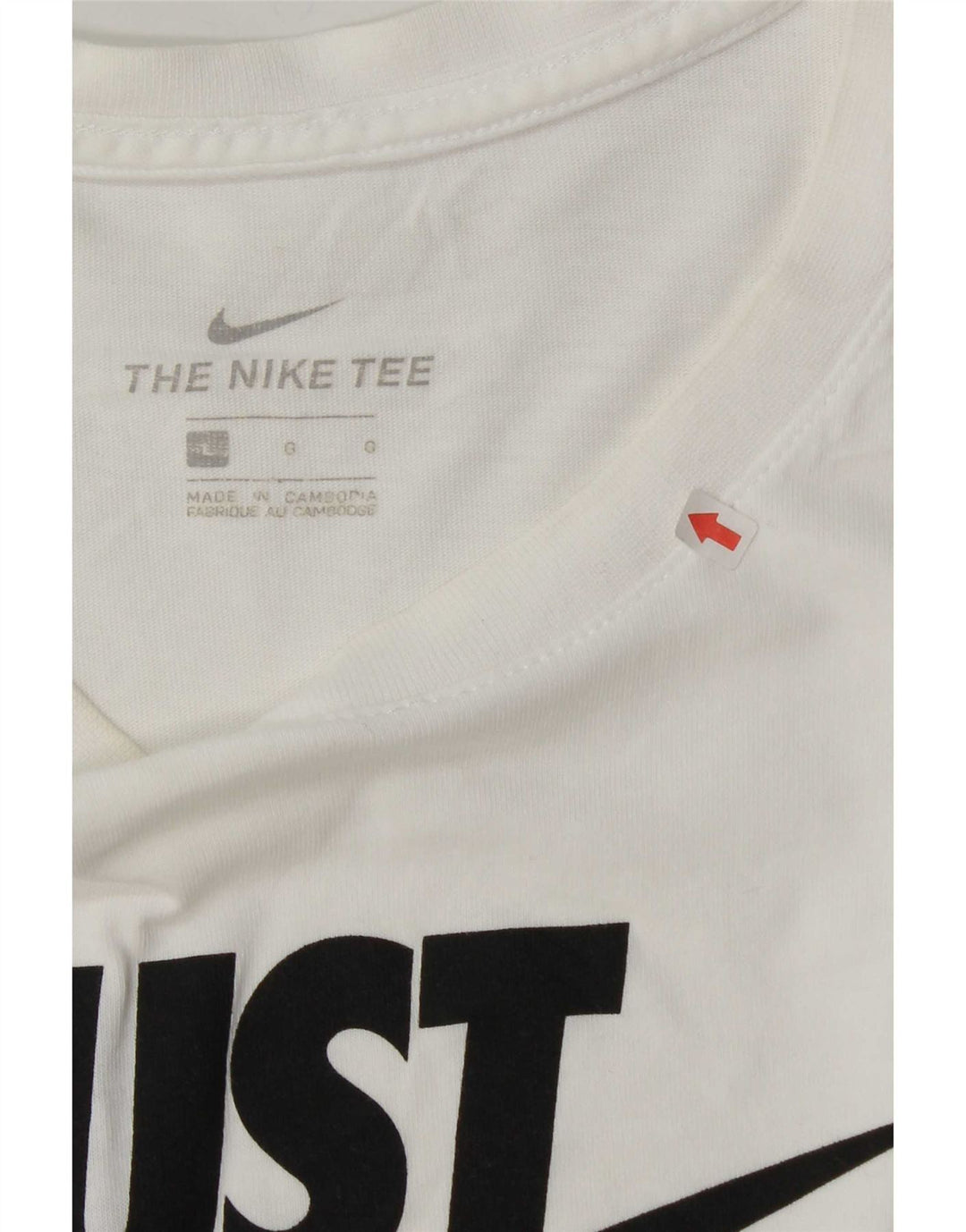 Nike Mens Graphic T-Shirt Top Large White Cotton