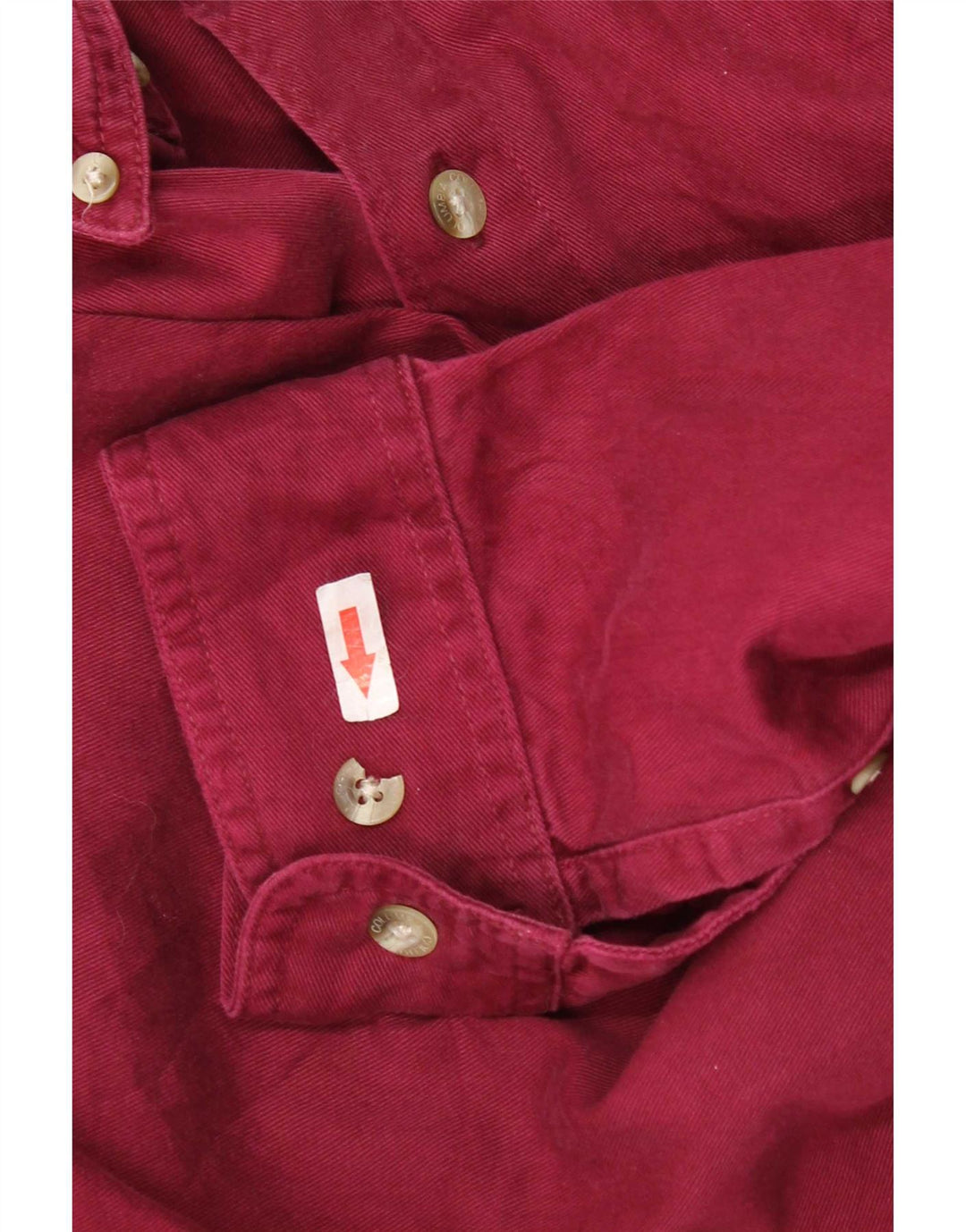Columbia Mens Shirt 2XL Burgundy Cotton