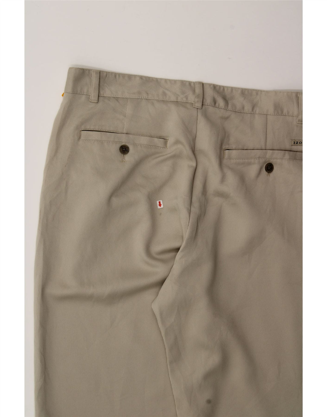 IZOD Mens Straight Chino Trousers W34 L34  Beige Polyester Vintage Izod and Second-Hand Izod from Messina Hembry 