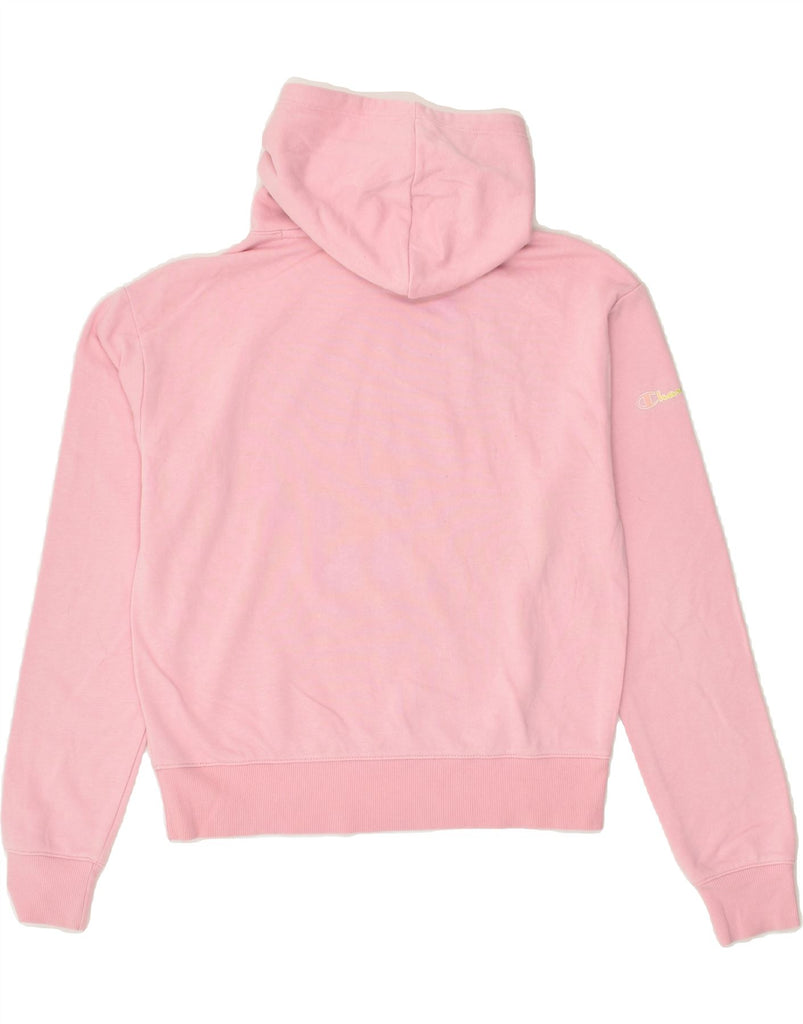 CHAMPION Girls Graphic Hoodie Jumper 13-14 Years XL Pink | Vintage Champion | Thrift | Second-Hand Champion | Used Clothing | Messina Hembry 