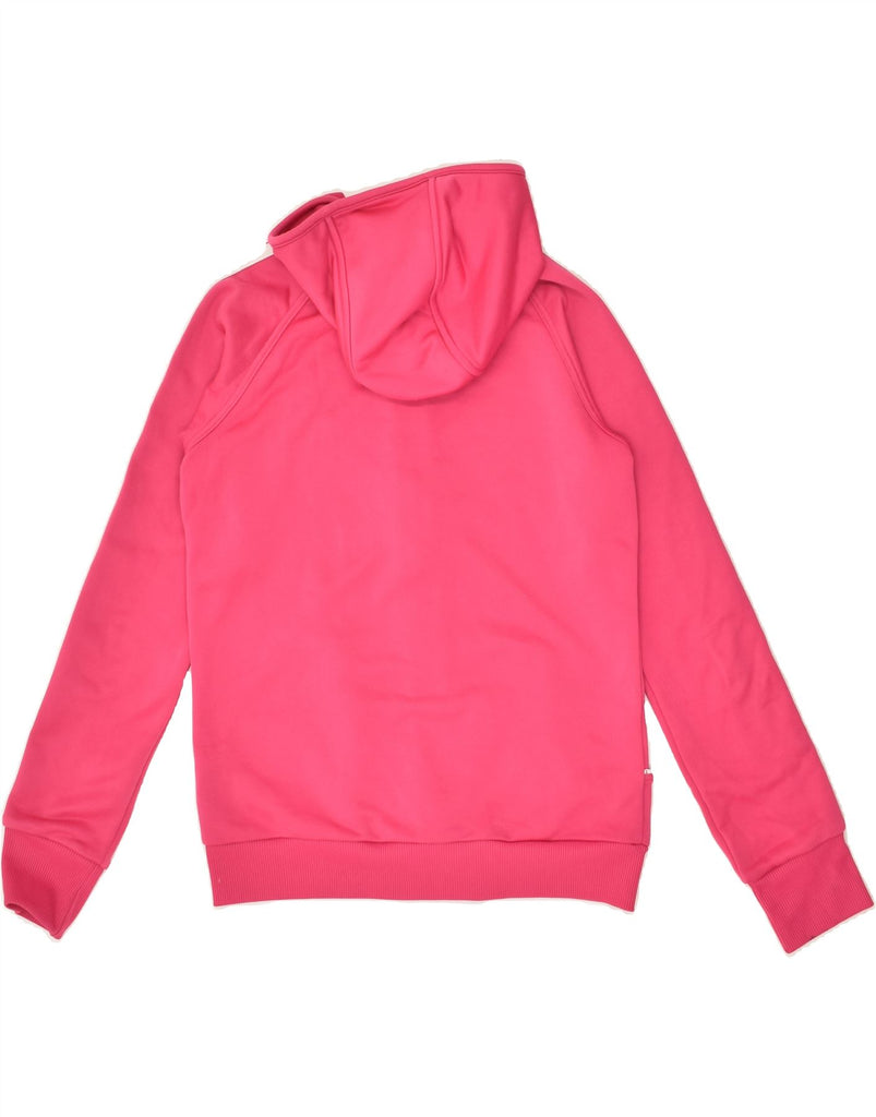 ADIDAS Girls Zip Hoodie Sweater 13-14 Years Pink Polyester | Vintage Adidas | Thrift | Second-Hand Adidas | Used Clothing | Messina Hembry 