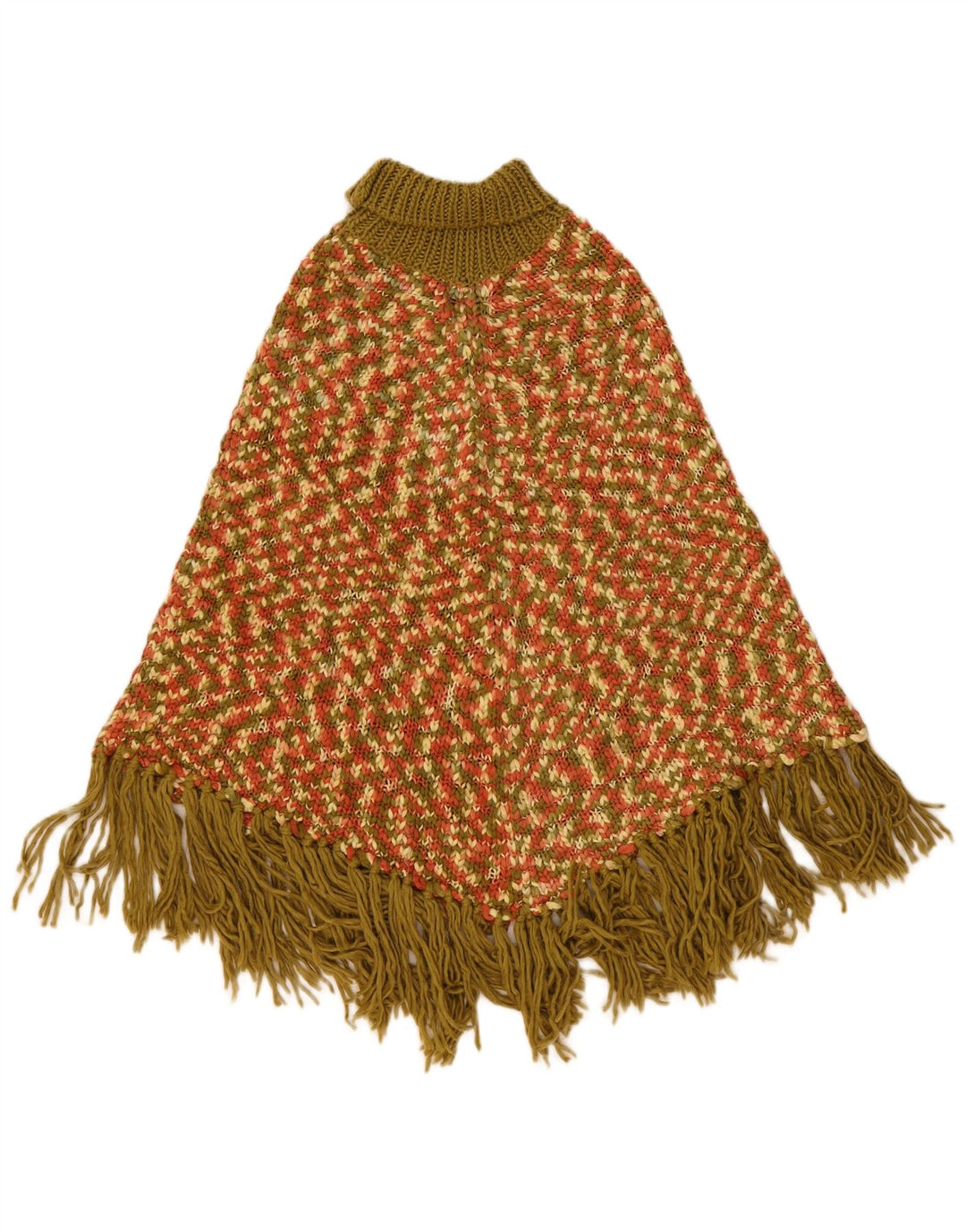 Eighth Sin Womens Poncho Jumper One Size Multicoloured Flecked Acrylic