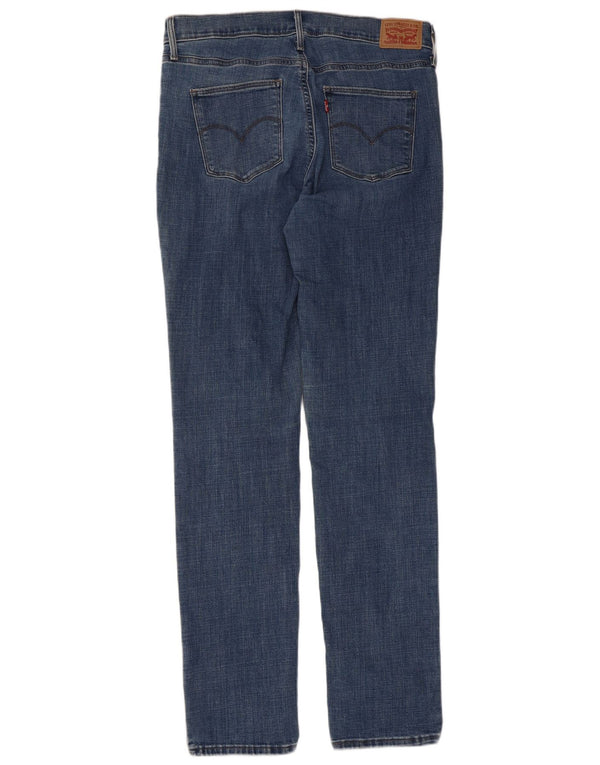 Levi's Womens Slimming Slim Jeans W32 L34 Blue Cotton