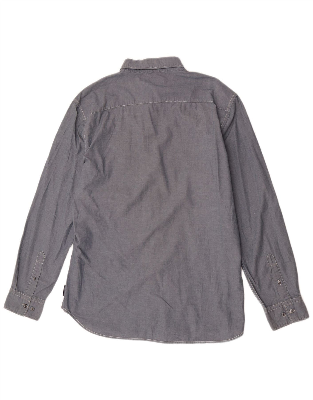 French Connection Mens Shirt Large Blue Cotton