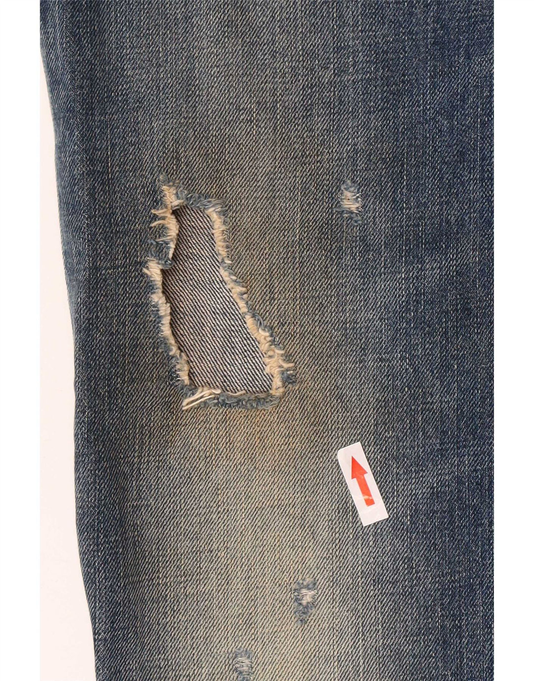 Dsquared Womens Distressed Straight Jeans IT 44 Medium W30 L27 Blue Cotton