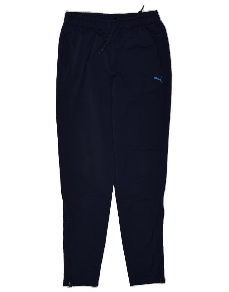 PUMA Boys Tracksuit Trousers Joggers 11-12 Years Navy Blue | Vintage Puma | Thrift | Second-Hand Puma | Used Clothing | Messina Hembry 