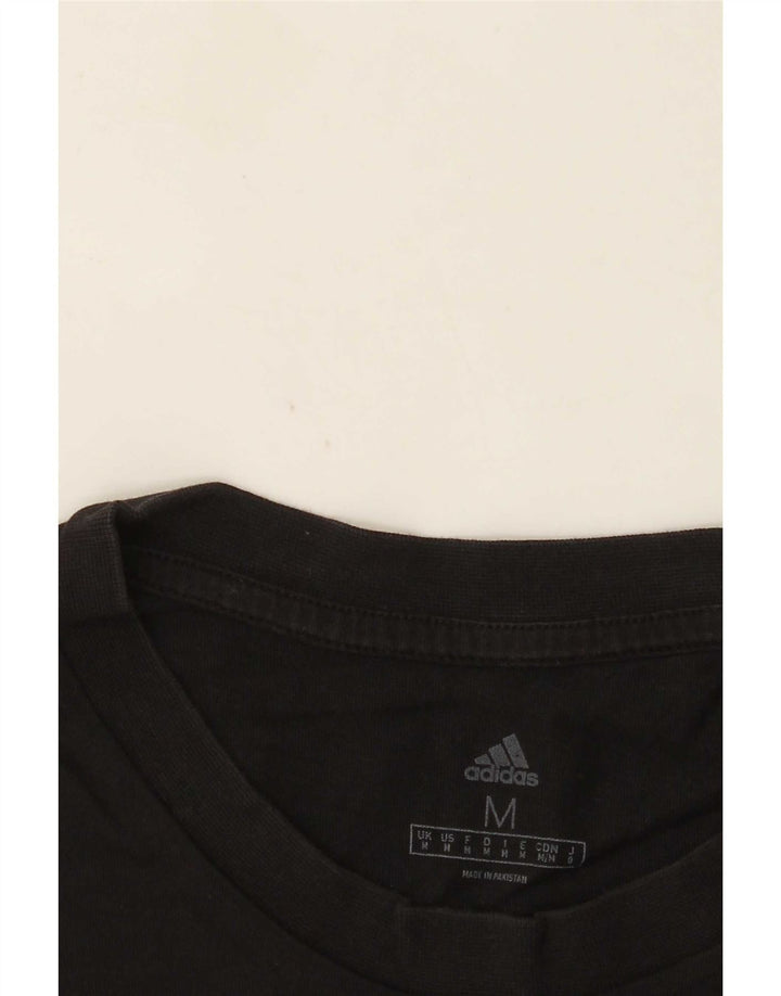 Adidas Mens Regular Graphic T-Shirt Top Medium Black