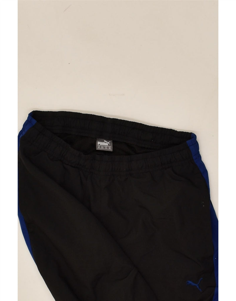 PUMA Boys Tracksuit Trousers 13-14 Years Black Polyester | Vintage Puma | Thrift | Second-Hand Puma | Used Clothing | Messina Hembry 