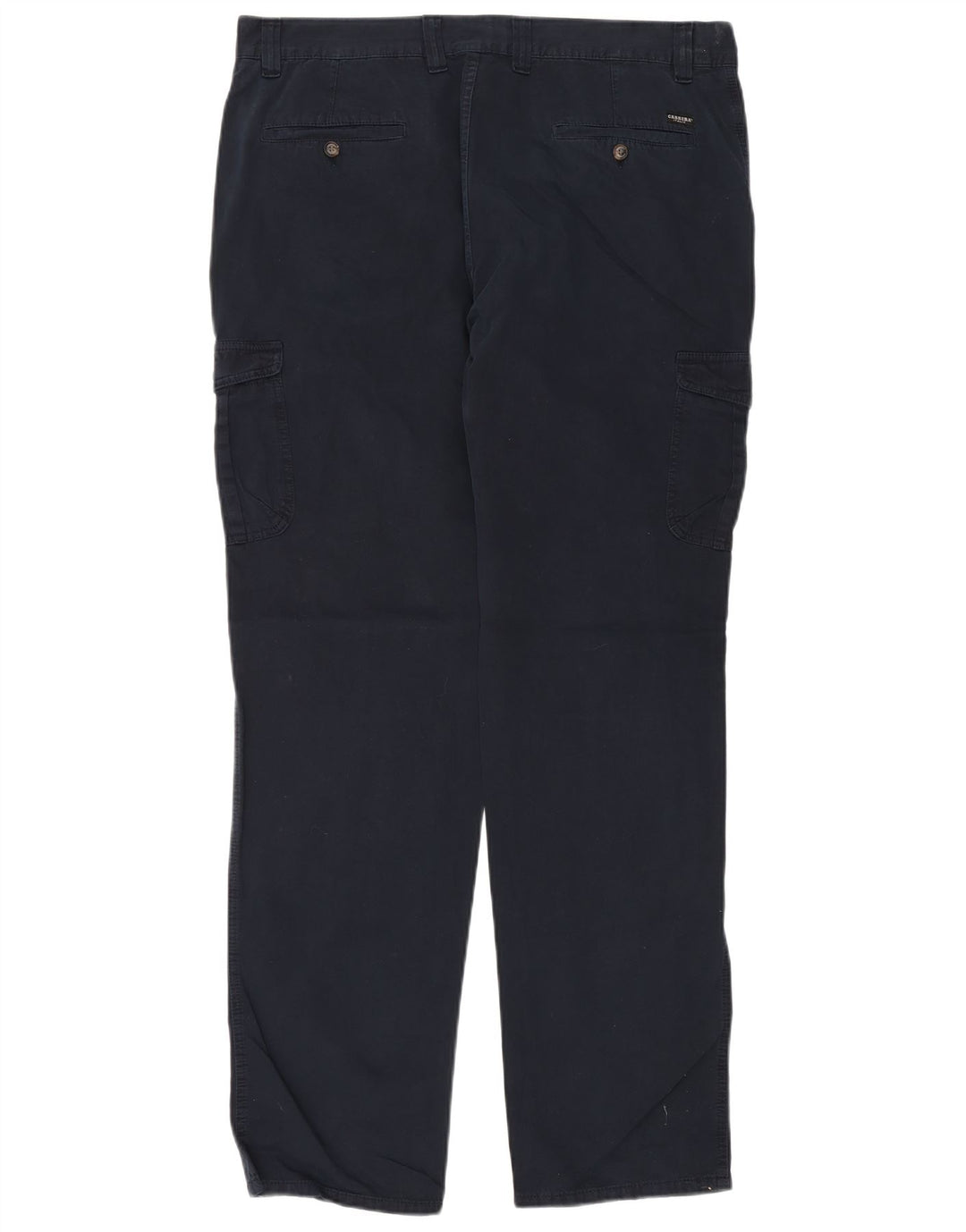 Carrera Mens Straight Regular Cargo Trousers W38 L34 Navy Blue Cotton