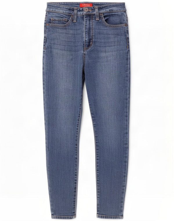 Guess Womens Skinny Jeans W28 L26 Blue Cotton