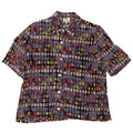 cherie Womens Short Sleeve Shirt Blouse IT 46 Large Multicoloured Geometric