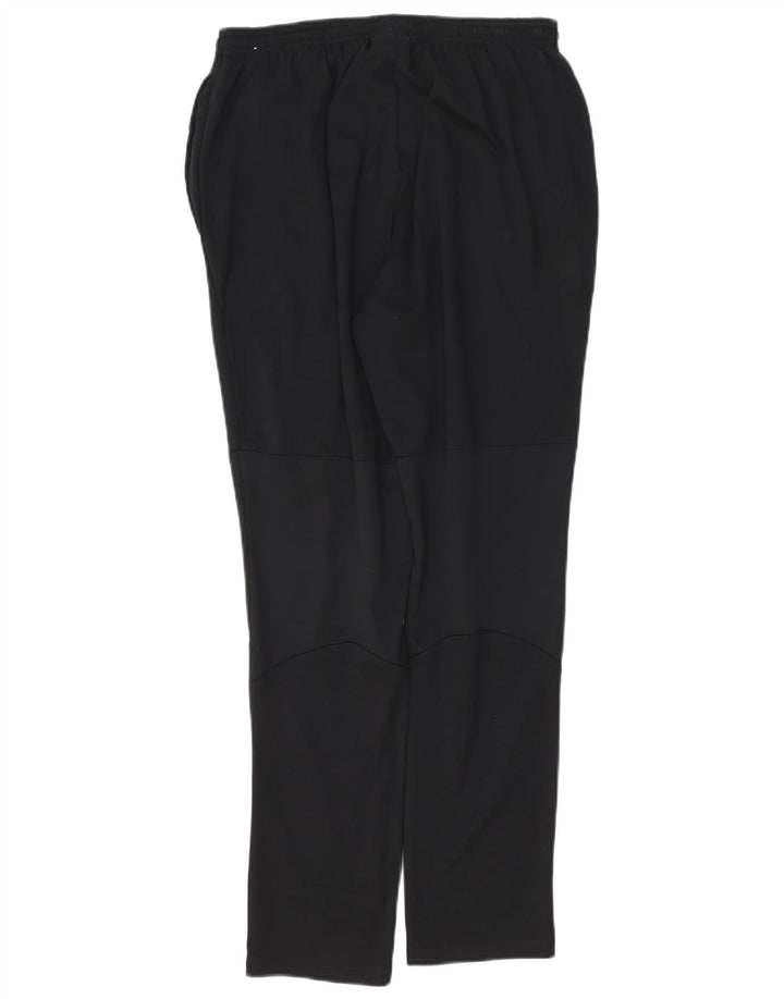 NIKE Womens Dri Fit Tracksuit Trousers UK 12 Medium Black Polyester