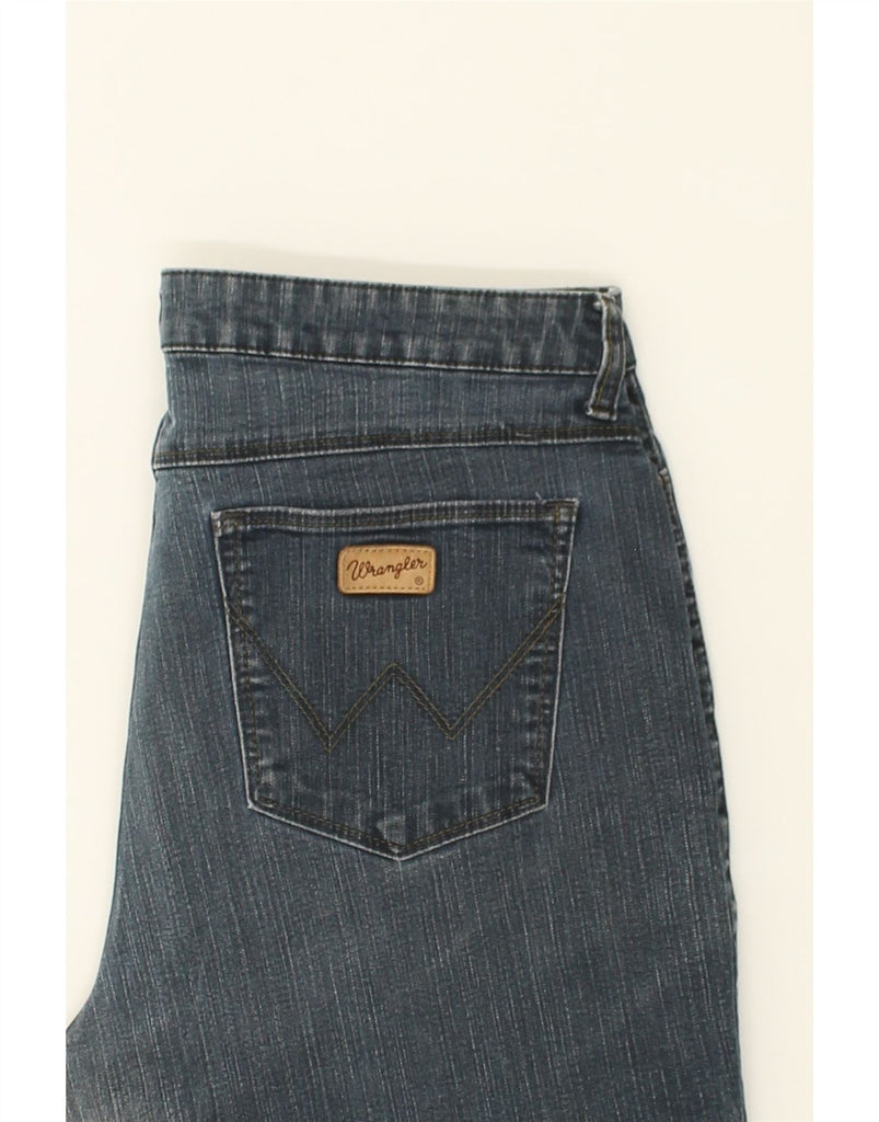 WRANGLER Womens Curvy Out Bootcut Jeans W34 L27  Blue | Vintage Wrangler | Thrift | Second-Hand Wrangler | Used Clothing | Messina Hembry 