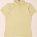 FILA Boys Polo Shirt 13-14 Years Large Yellow Vintage Fila and Second-Hand Fila from Messina Hembry 