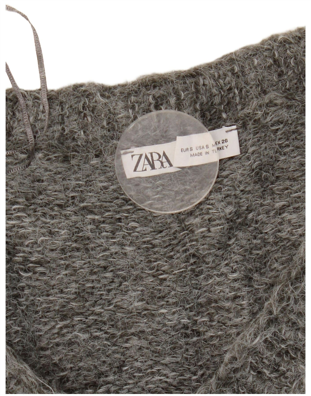 Zara Womens Oversized Cardigan Sweater UK 10 Small Grey