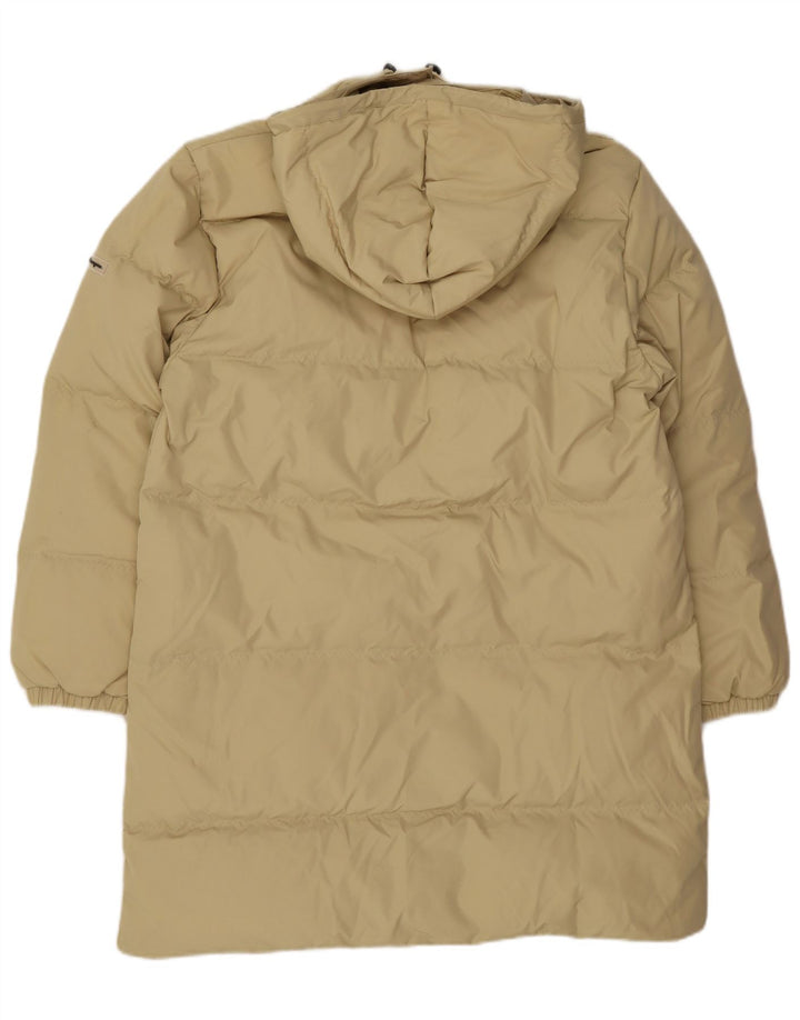 Champion Womens Hooded Padded Coat UK 14 Medium Beige