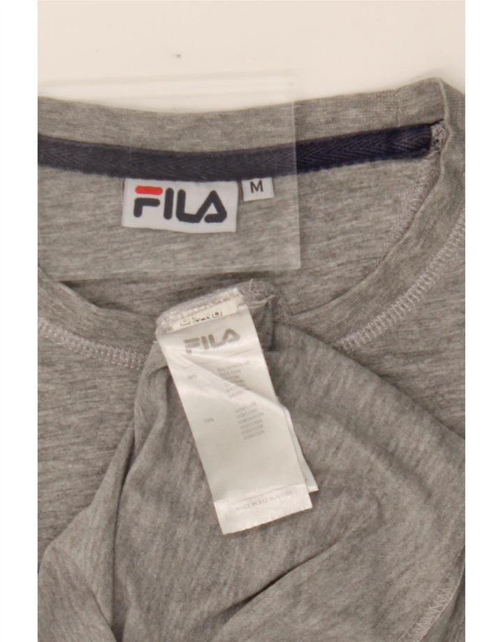 FILA Mens Graphic T-Shirt Top Medium Grey Cotton Vintage Fila and Second-Hand Fila from Messina Hembry 