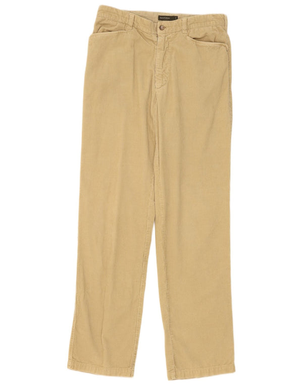 Henry s Mens Straight Corduroy Trousers IT 48 Medium W32 L33 Beige