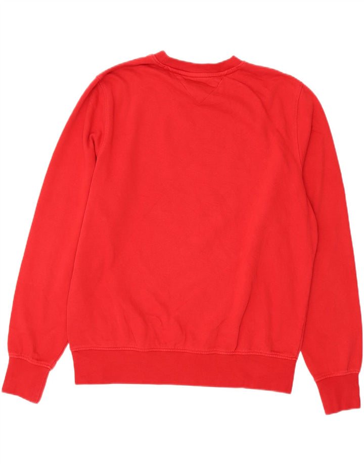TOMMY HILFIGER Mens Sweatshirt Jumper XL Red Cotton