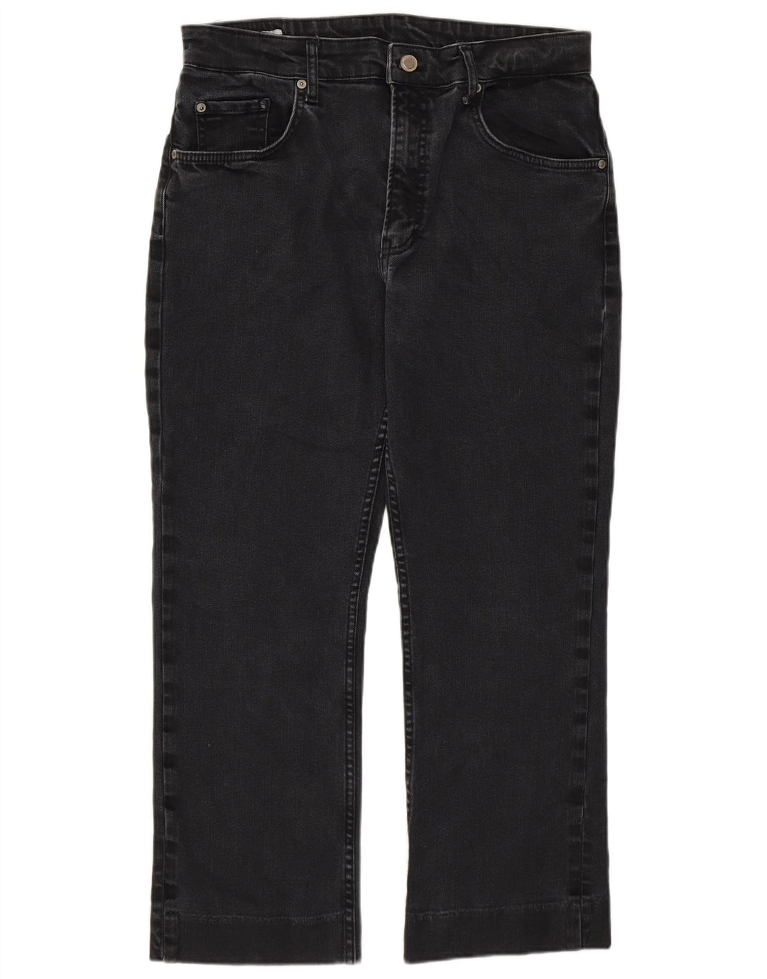 Zara Womens Cropped Jeans EU 44 XL W34 L25 Grey