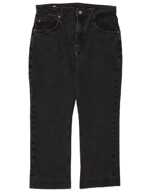 Zara Womens Cropped Jeans EU 44 XL W34 L25 Grey