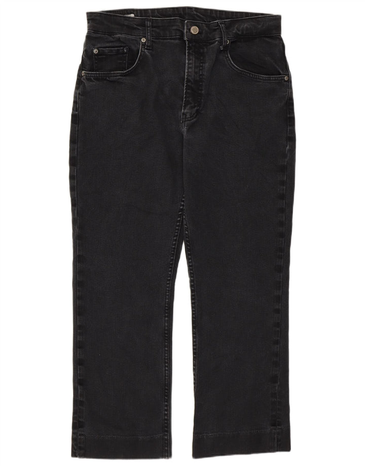 Zara Womens Cropped Jeans EU 44 XL W34 L25 Grey